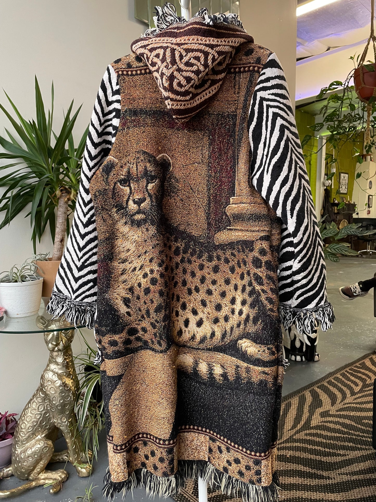 Cheetah Tapestry Coat Small/Medium