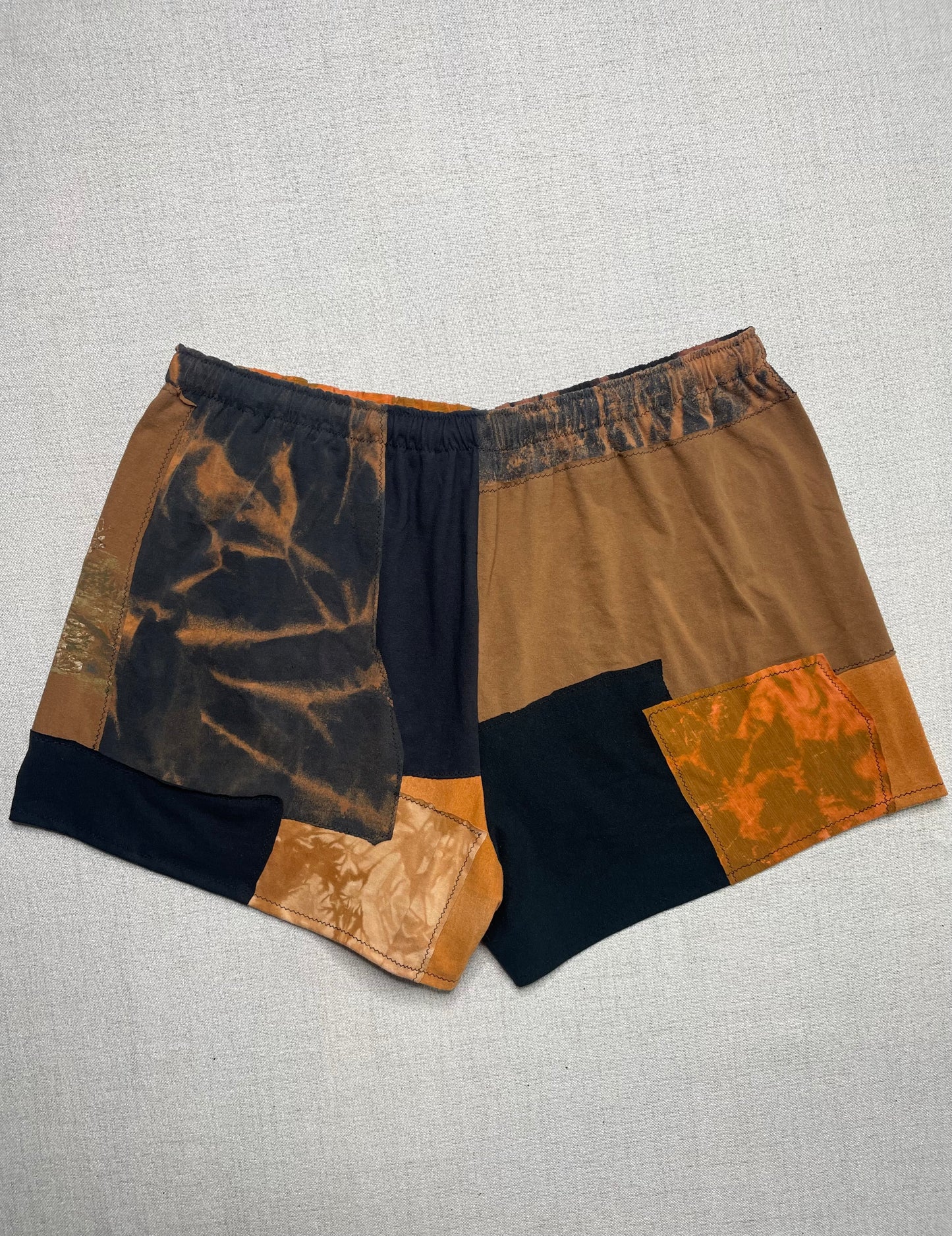 Patchwork Shorts - 35” Elastic - Short XL/2X
