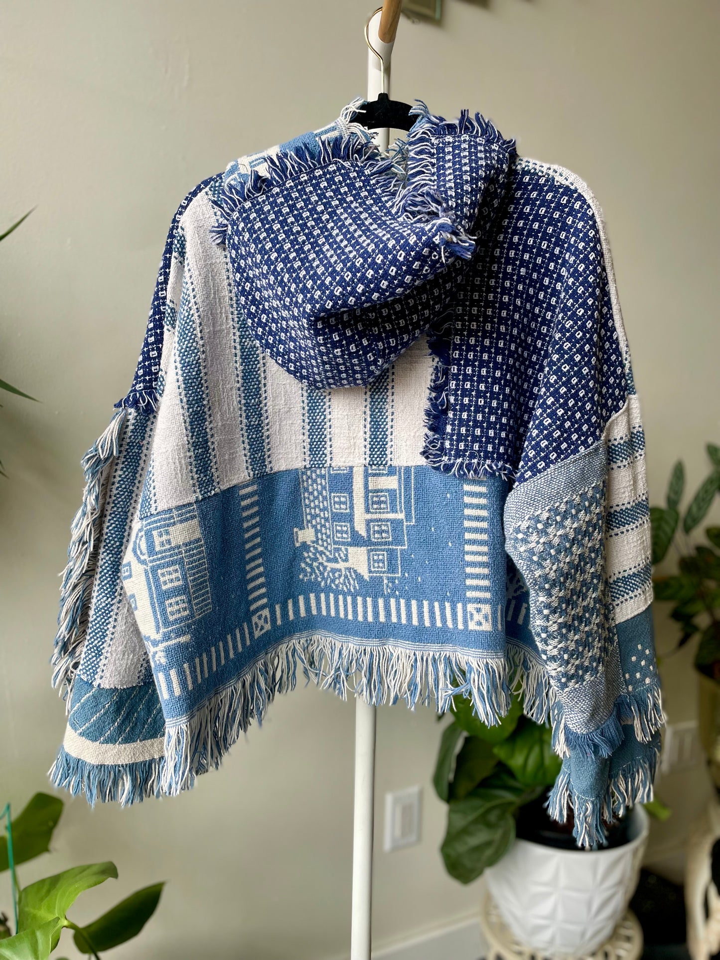 Patchwork Crop Poncho