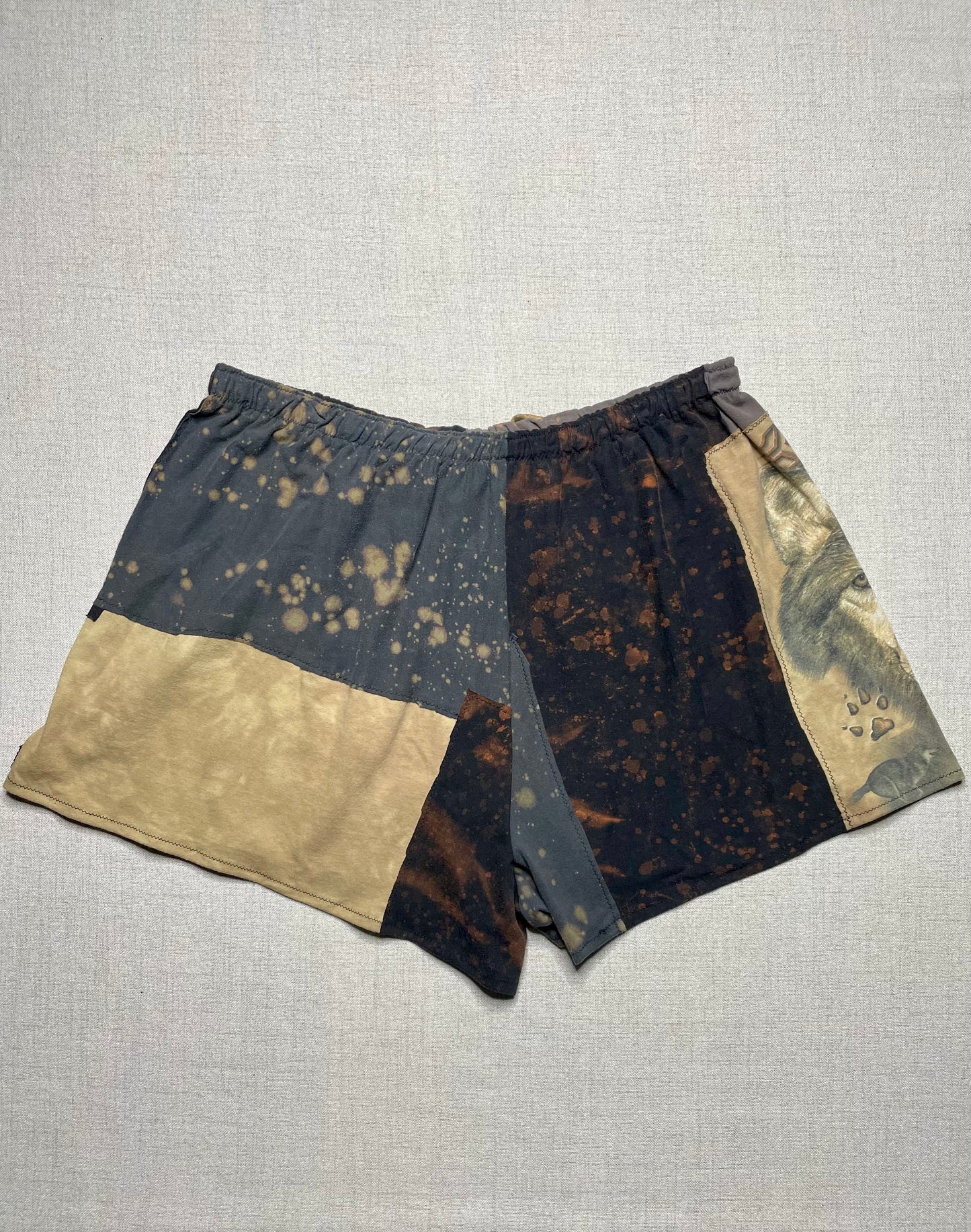 Patchwork Shorts - 38” Elastic - Short 2X/3X