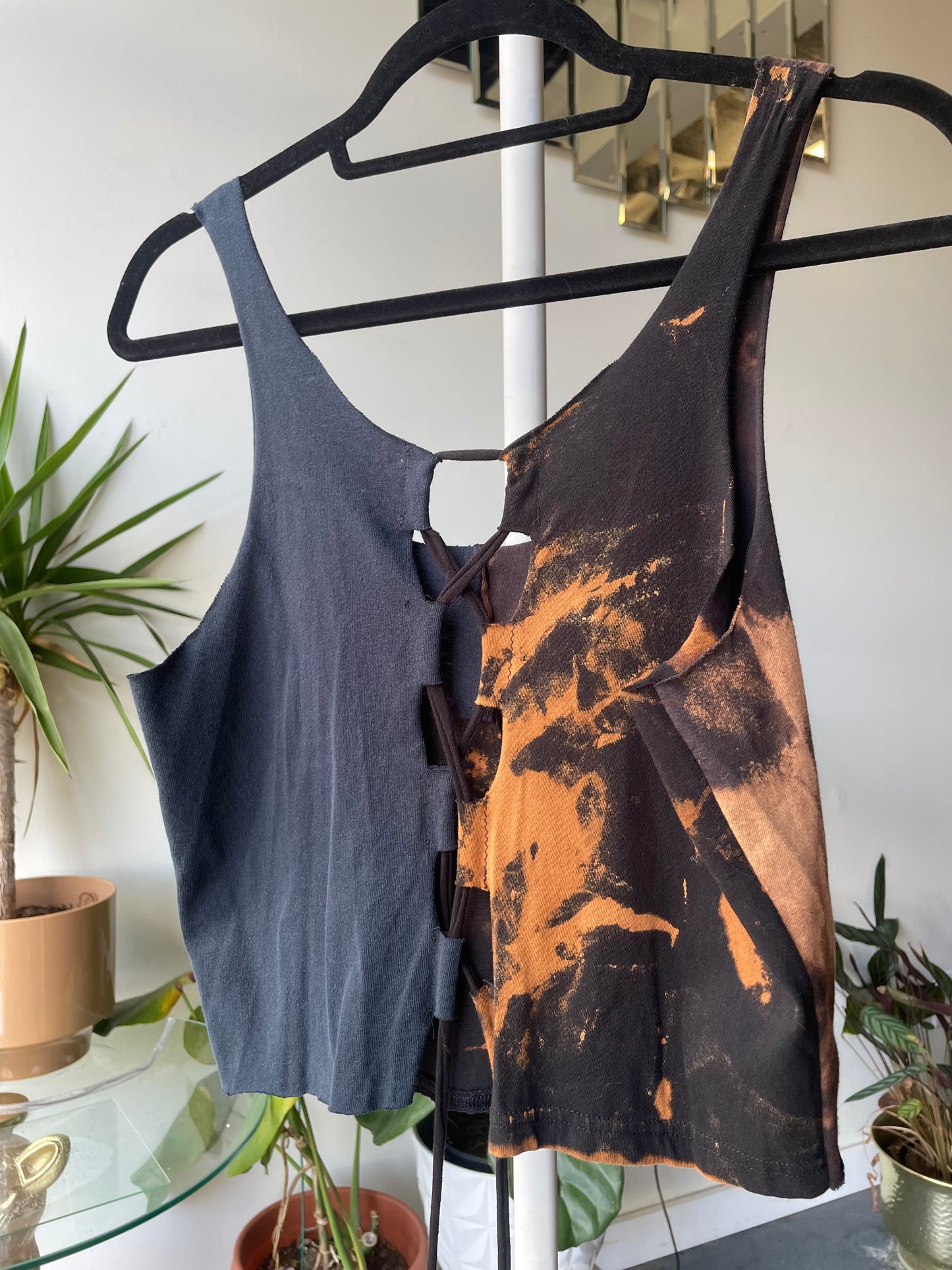 Patchwork Corset Tank L/XL