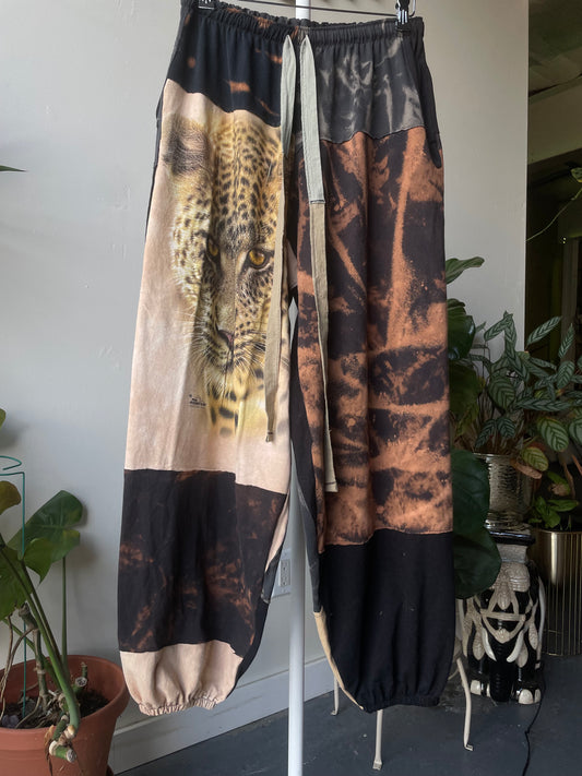 Cheetah Patchwork Pants