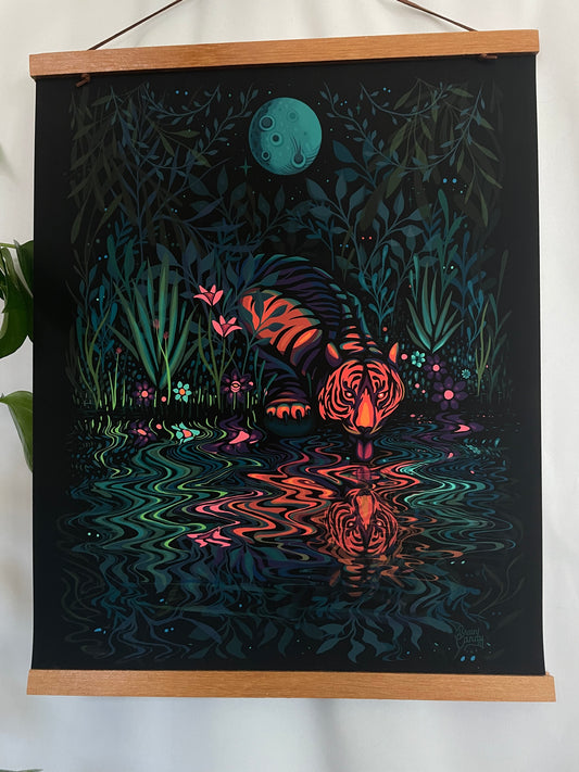 A Moonlit Encounter - Fine Art Print