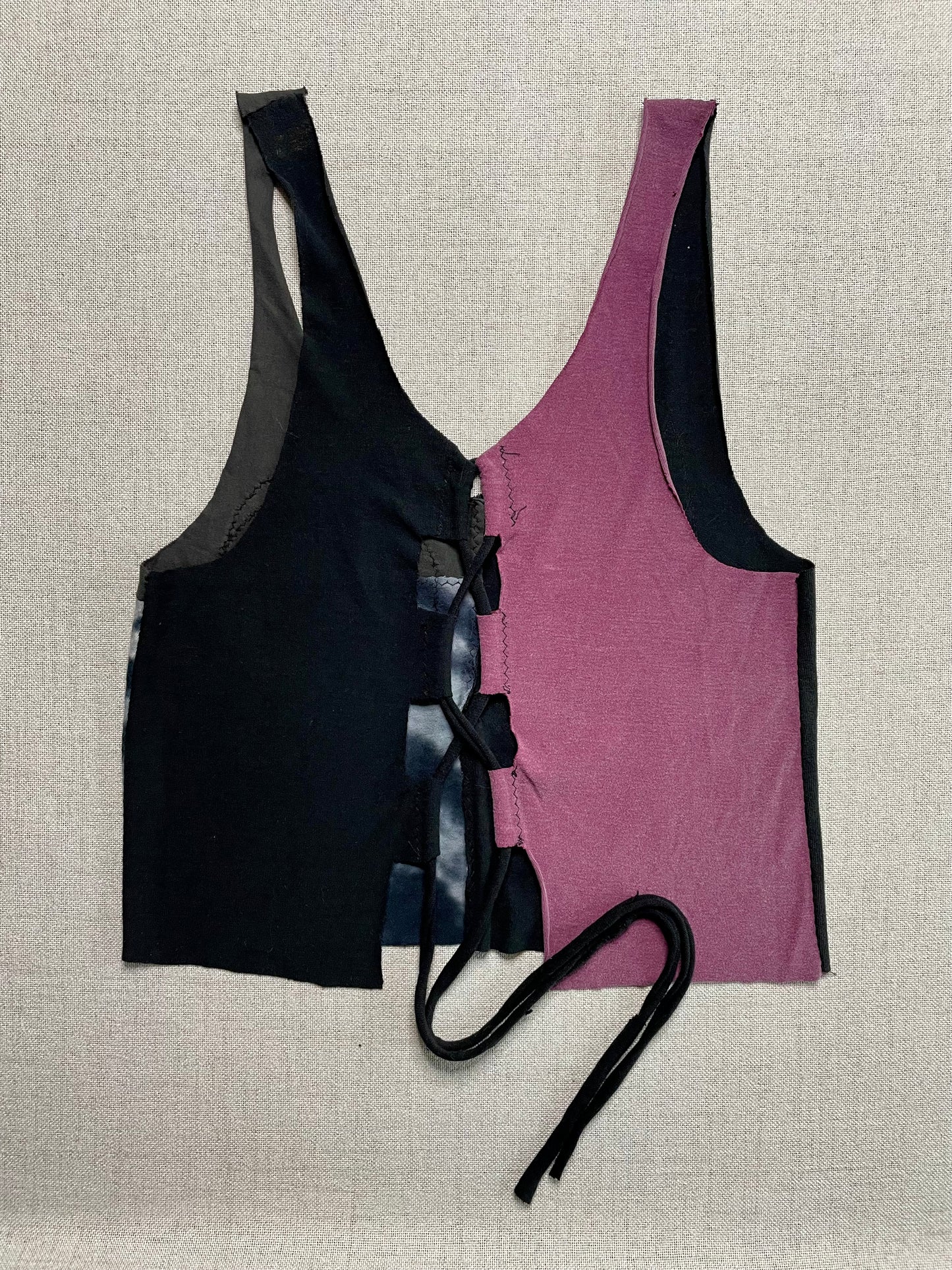 Patchwork Corset Tank M