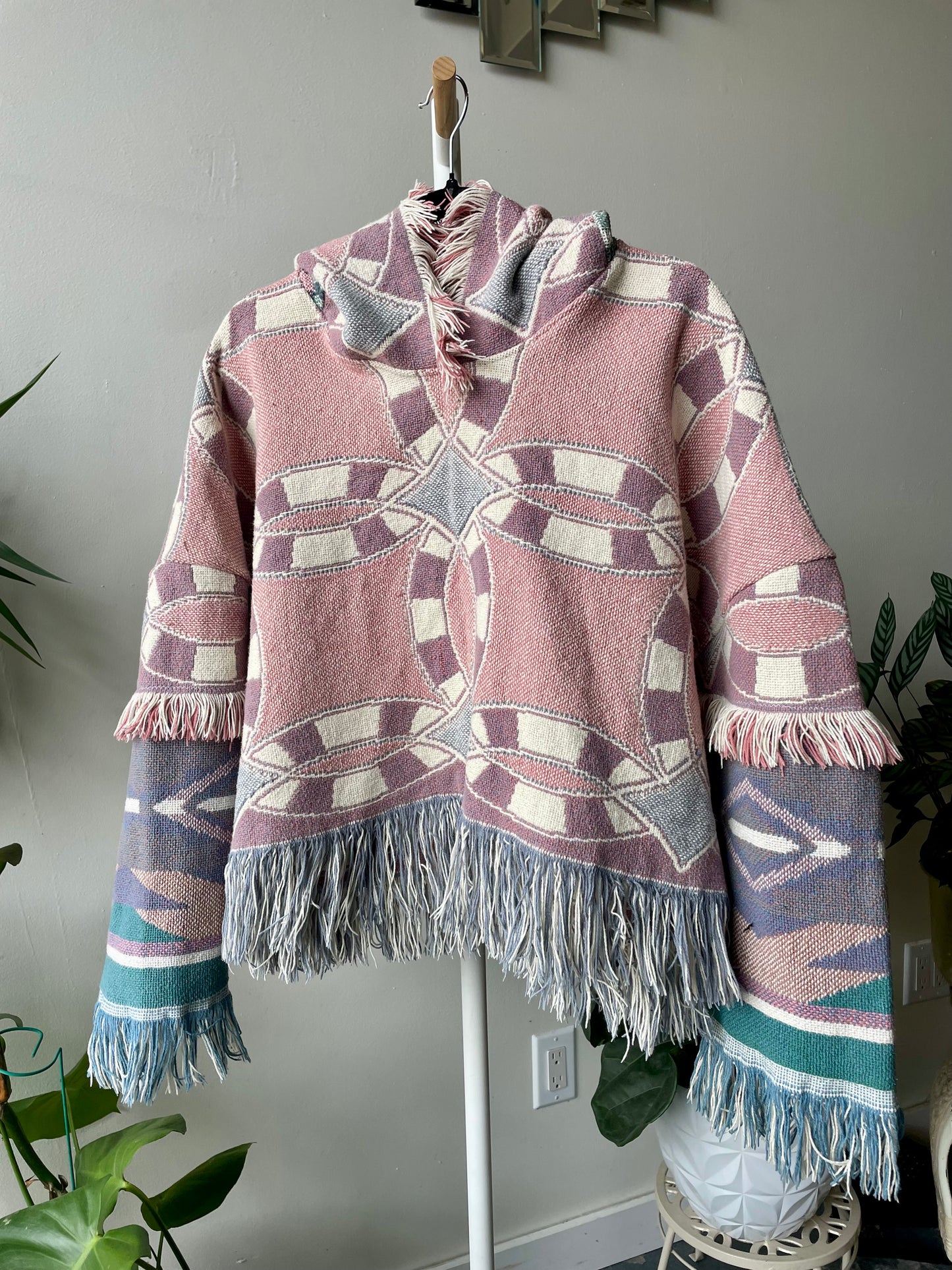Patchwork Crop Poncho