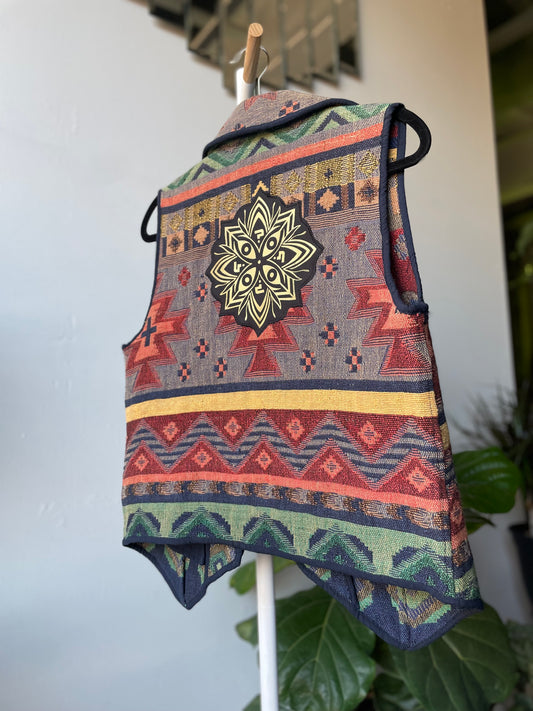 Tipper Mandala Tapestry Vest L