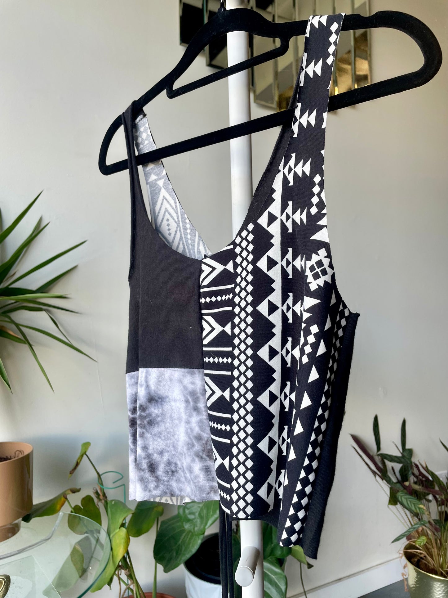 Patchwork Corset Tank M