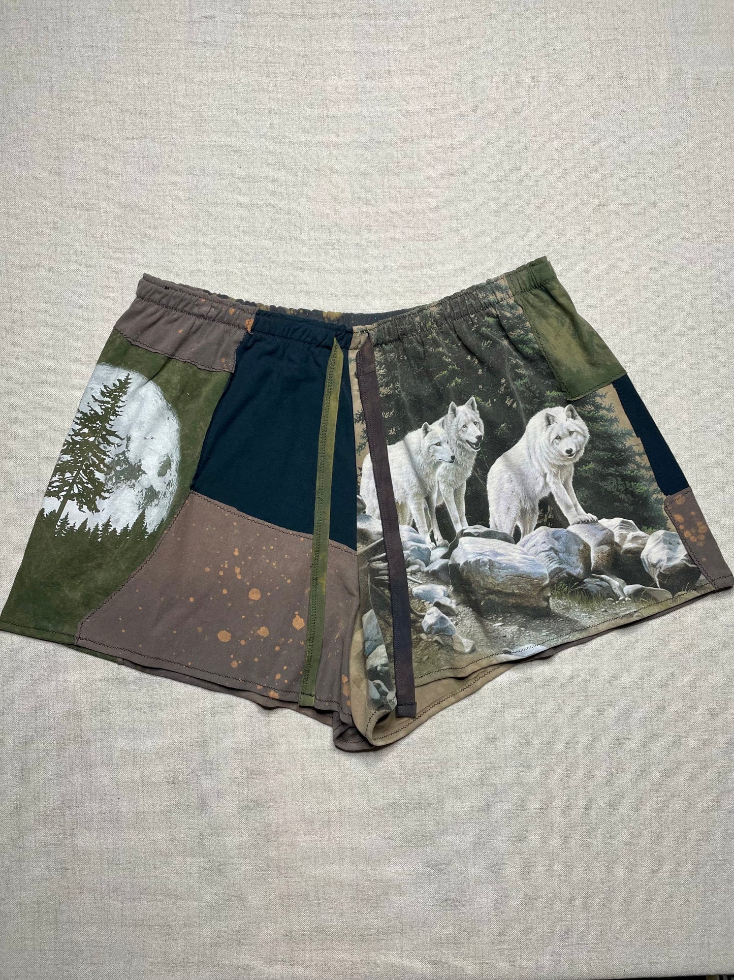 Patchwork Shorts - 38” Elastic - Short 2X/3X