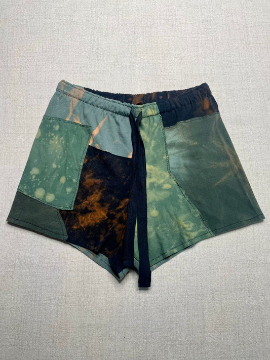Patchwork Shorts - 28” Elastic - Short S/M