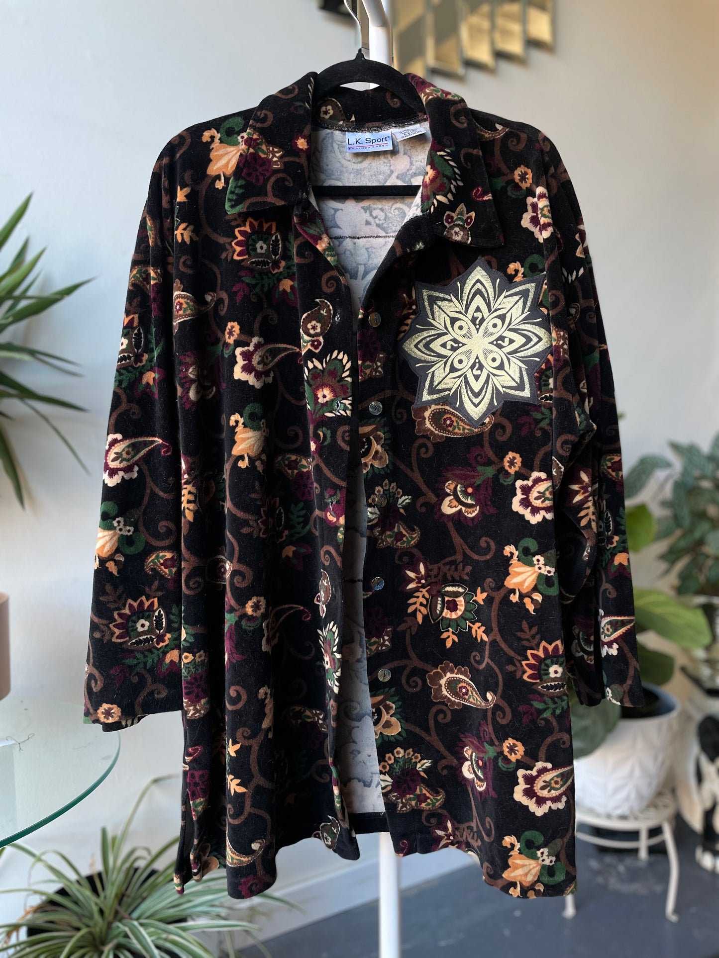 Tipper Velour Paisley XL