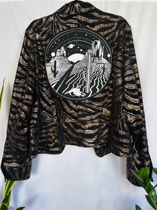 Metallic Desert Corduroy Jacket - Large
