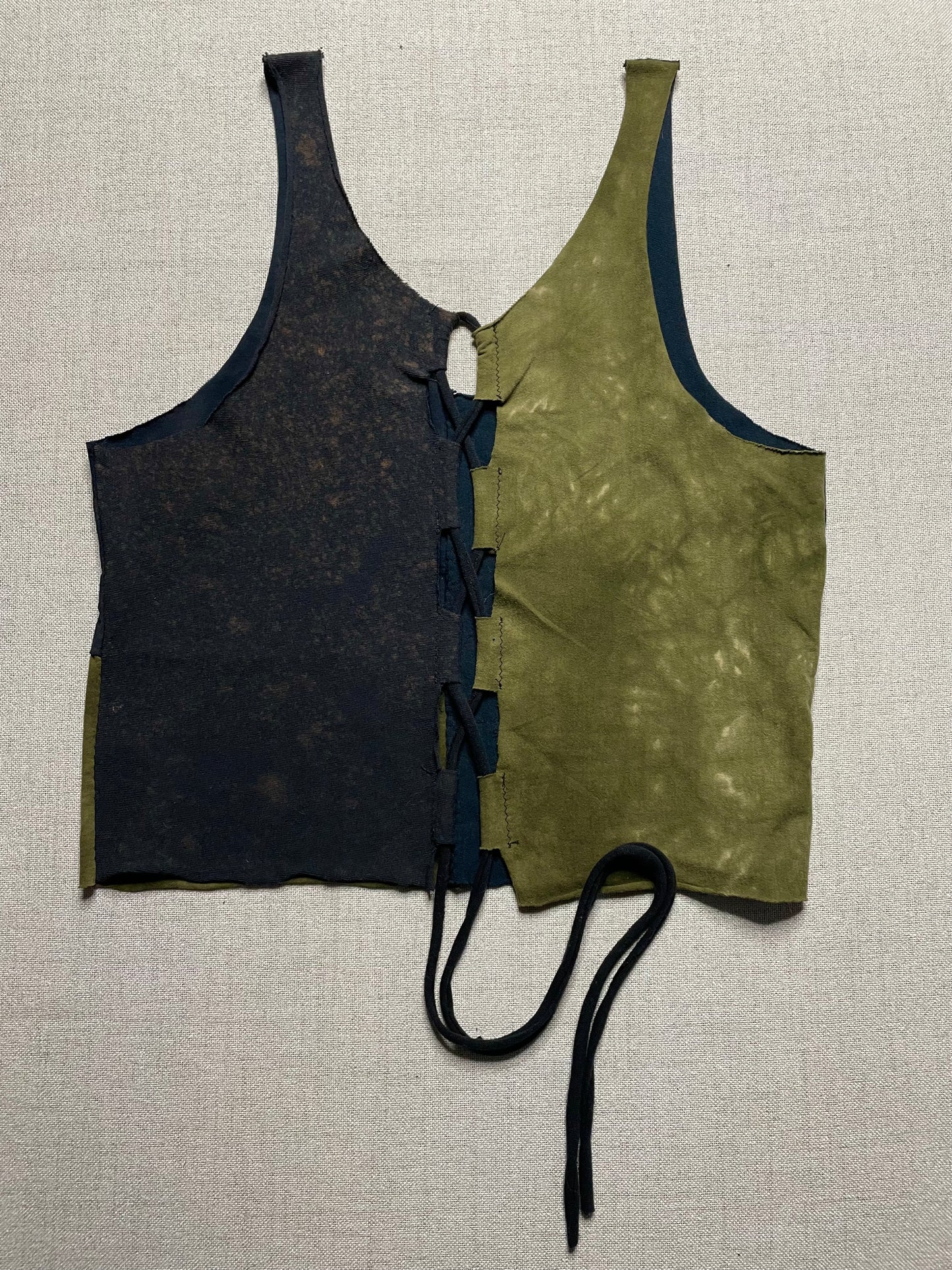 Patchwork Corset Tank L/XL