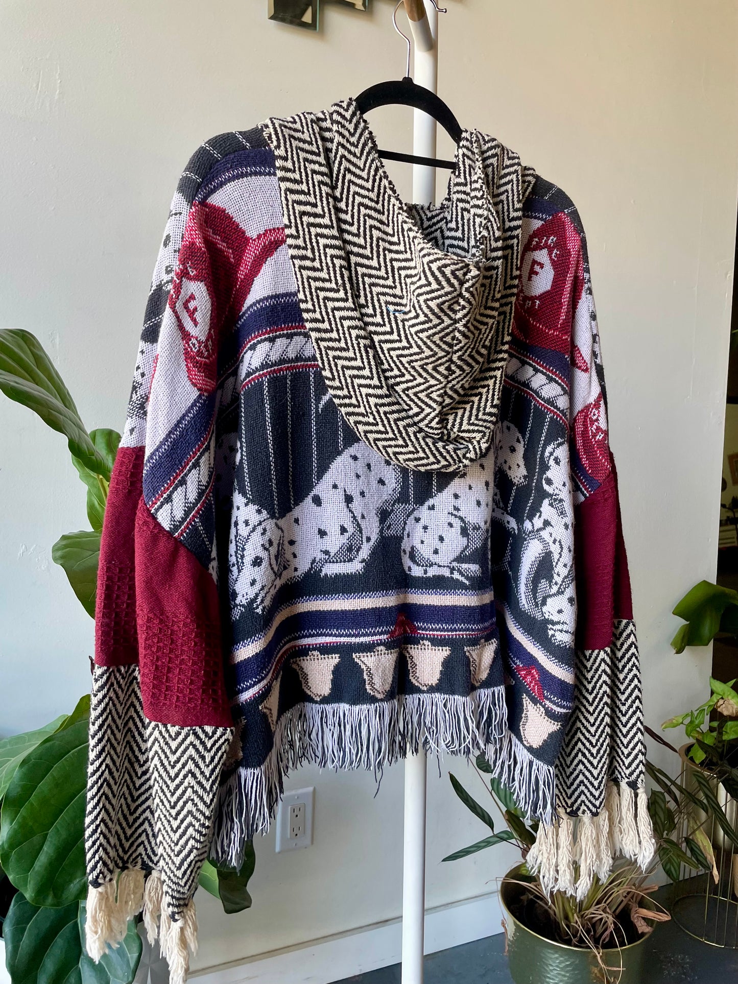 Tapestry Blanket Crop Poncho