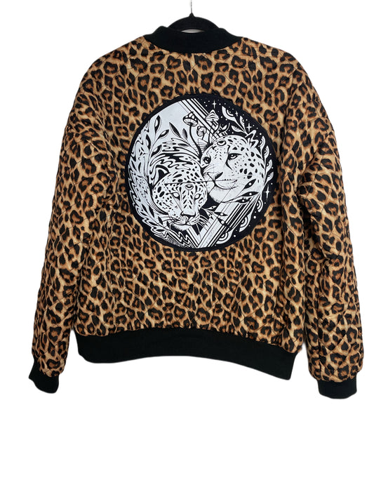 Leopard Print Jag Bomber