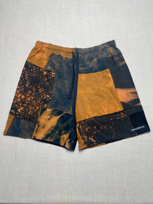 Patchwork Shorts - 31” Elastic - Long M