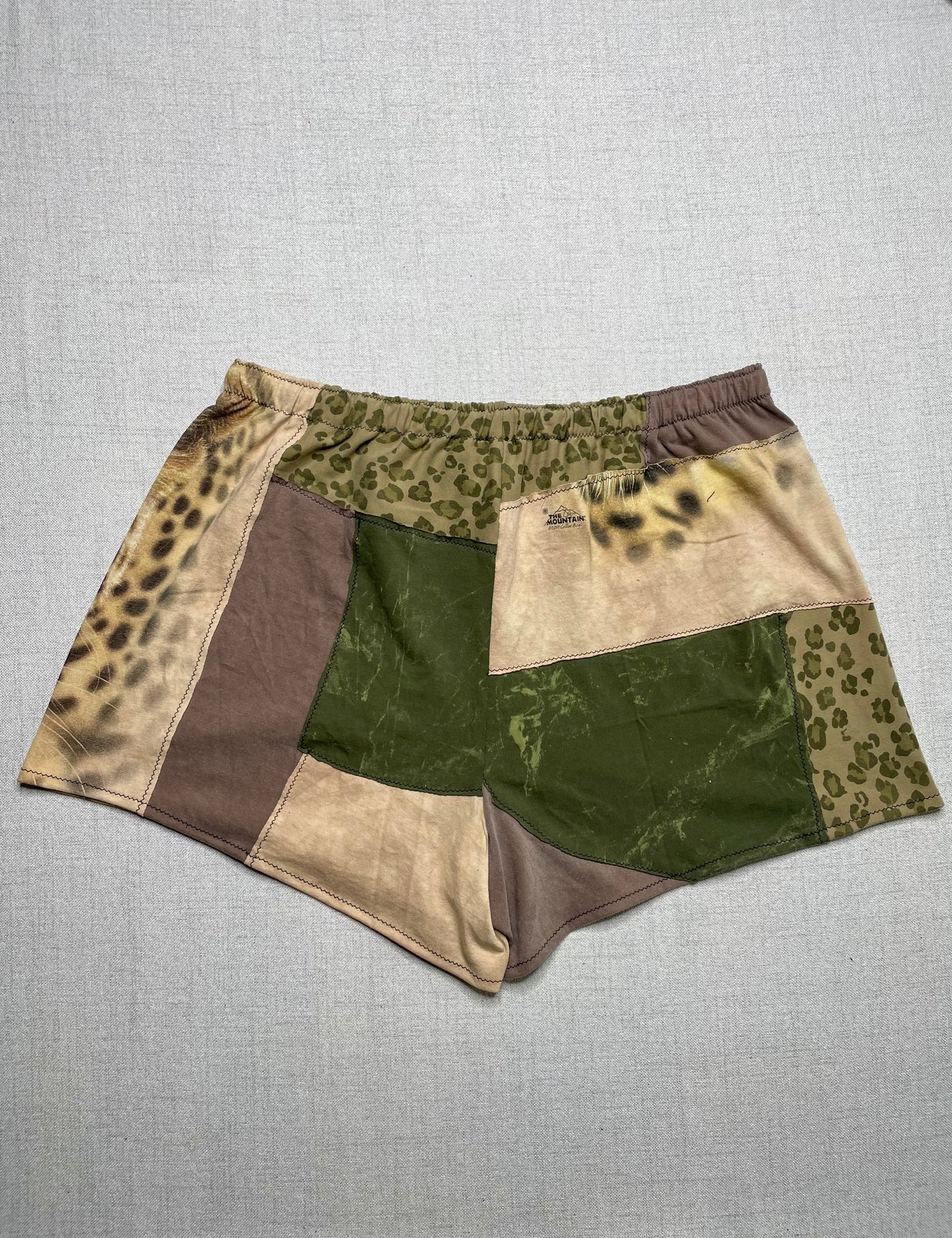 Patchwork Shorts - 35” Elastic - Short XL/2X
