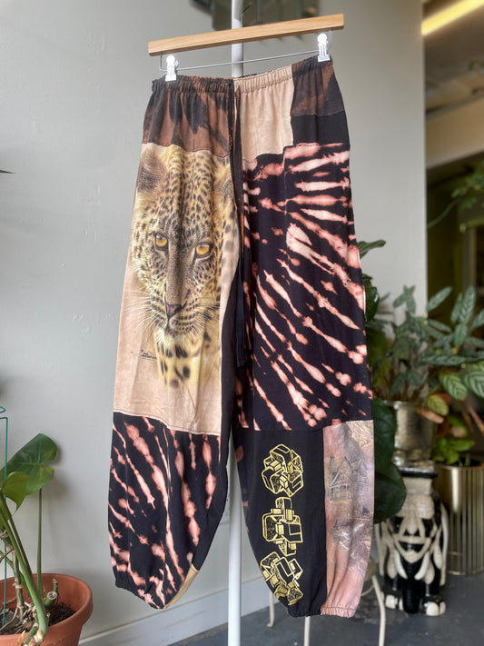 Cheetah Patchwork Pants