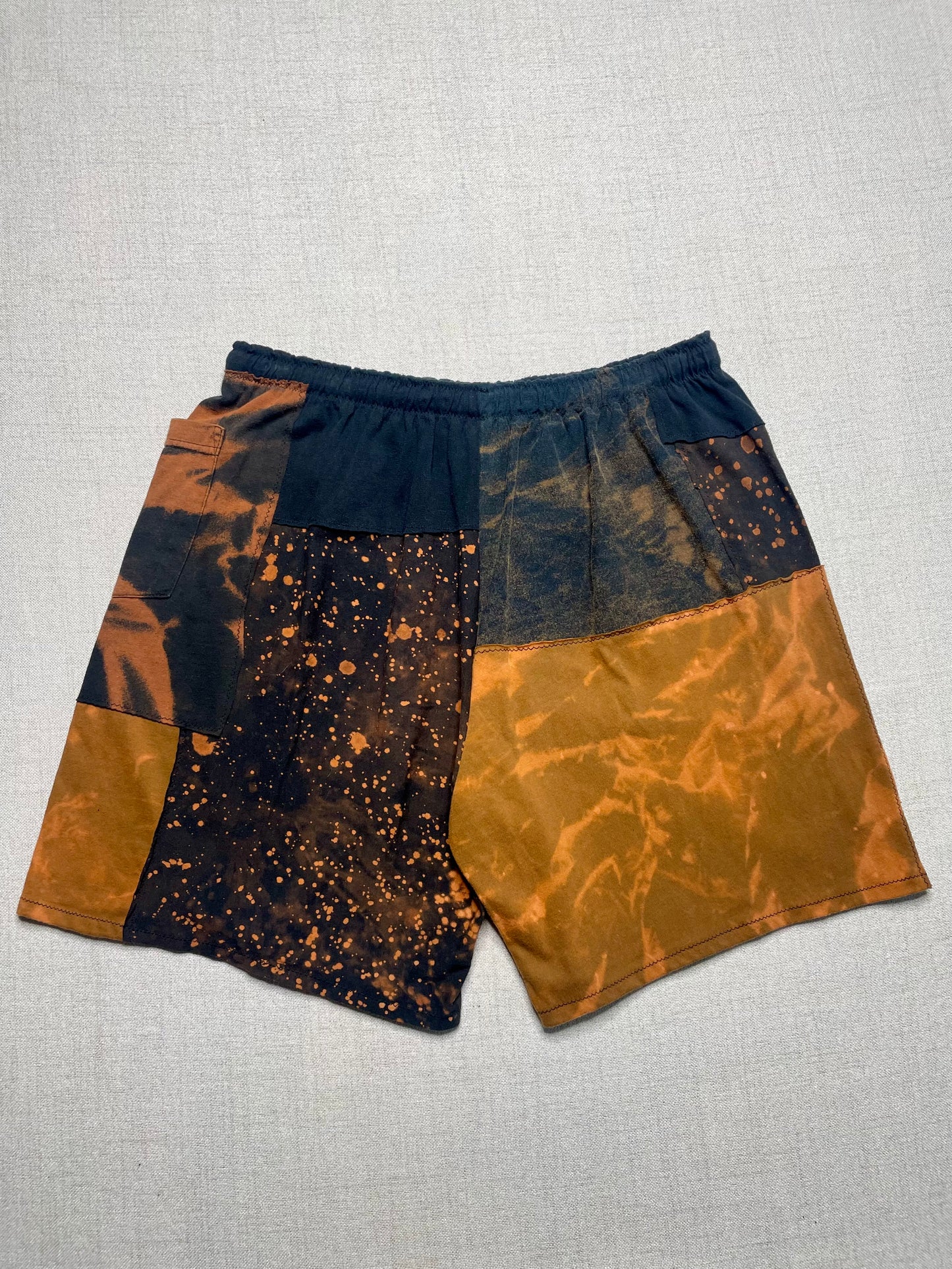 Patchwork Shorts - 31” Elastic - Long M/L