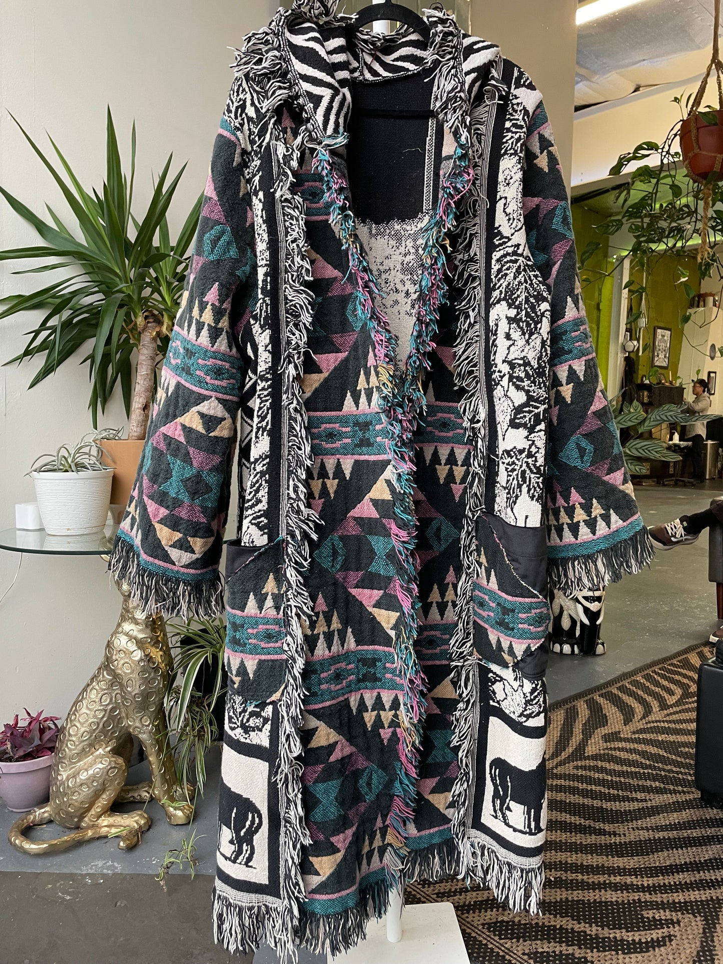 Wolf Tapestry Coat XL