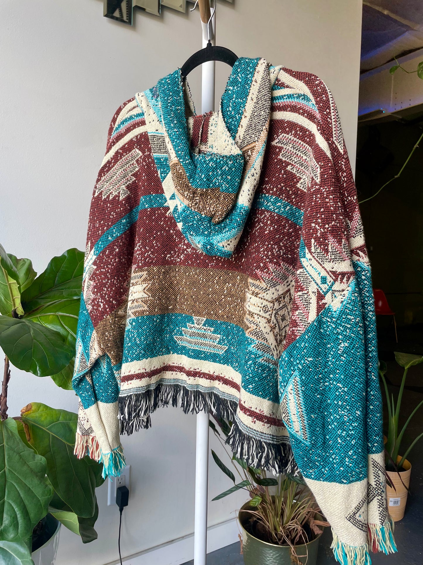 Tapestry Blanket Crop Poncho