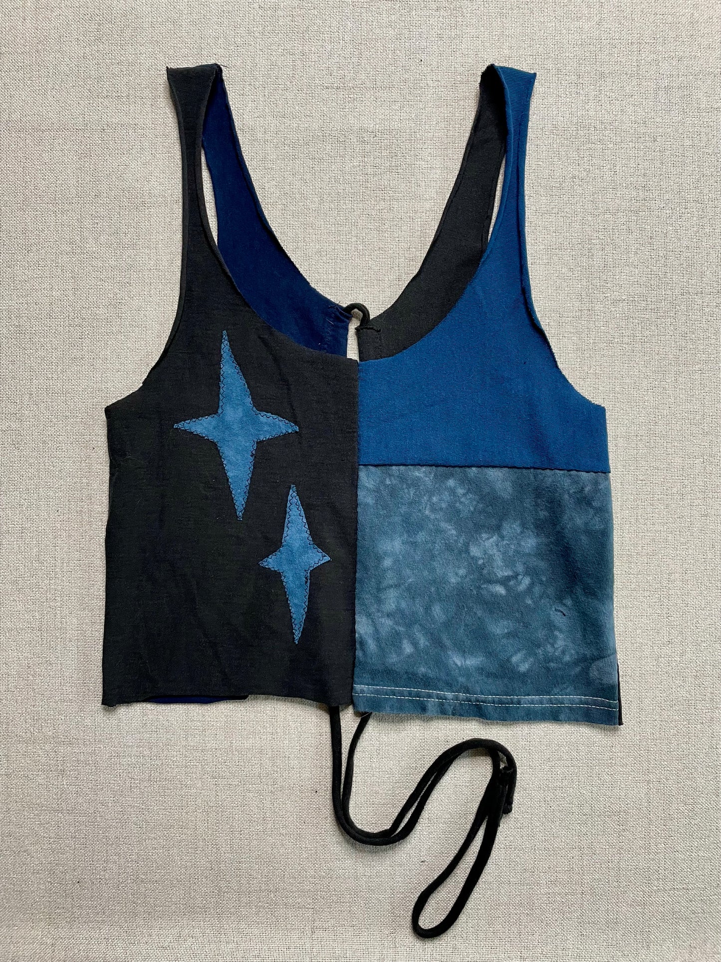 Patchwork Corset Tank M
