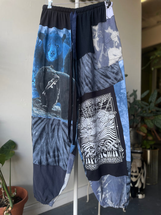 Black Bear Patchwork Pants