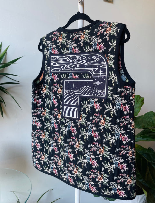 Tipper Floral Tapestry Vest