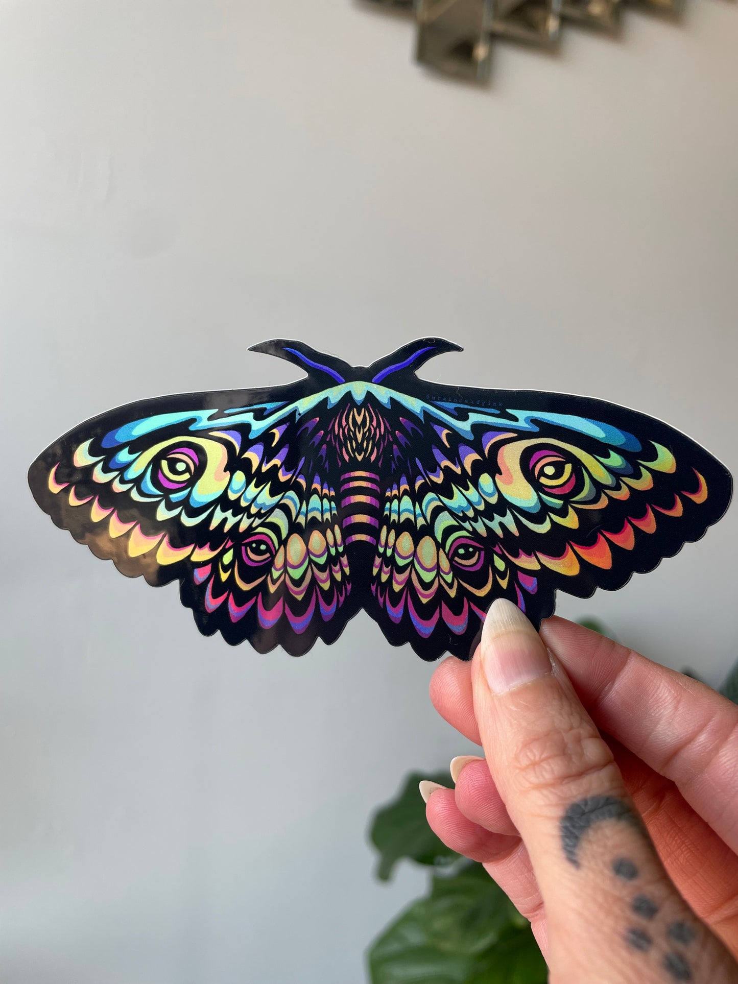 Moth Limited Edition Holographic Sticker