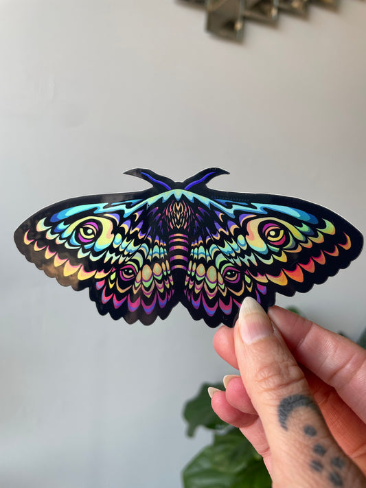 Moth Limited Edition Holographic Sticker