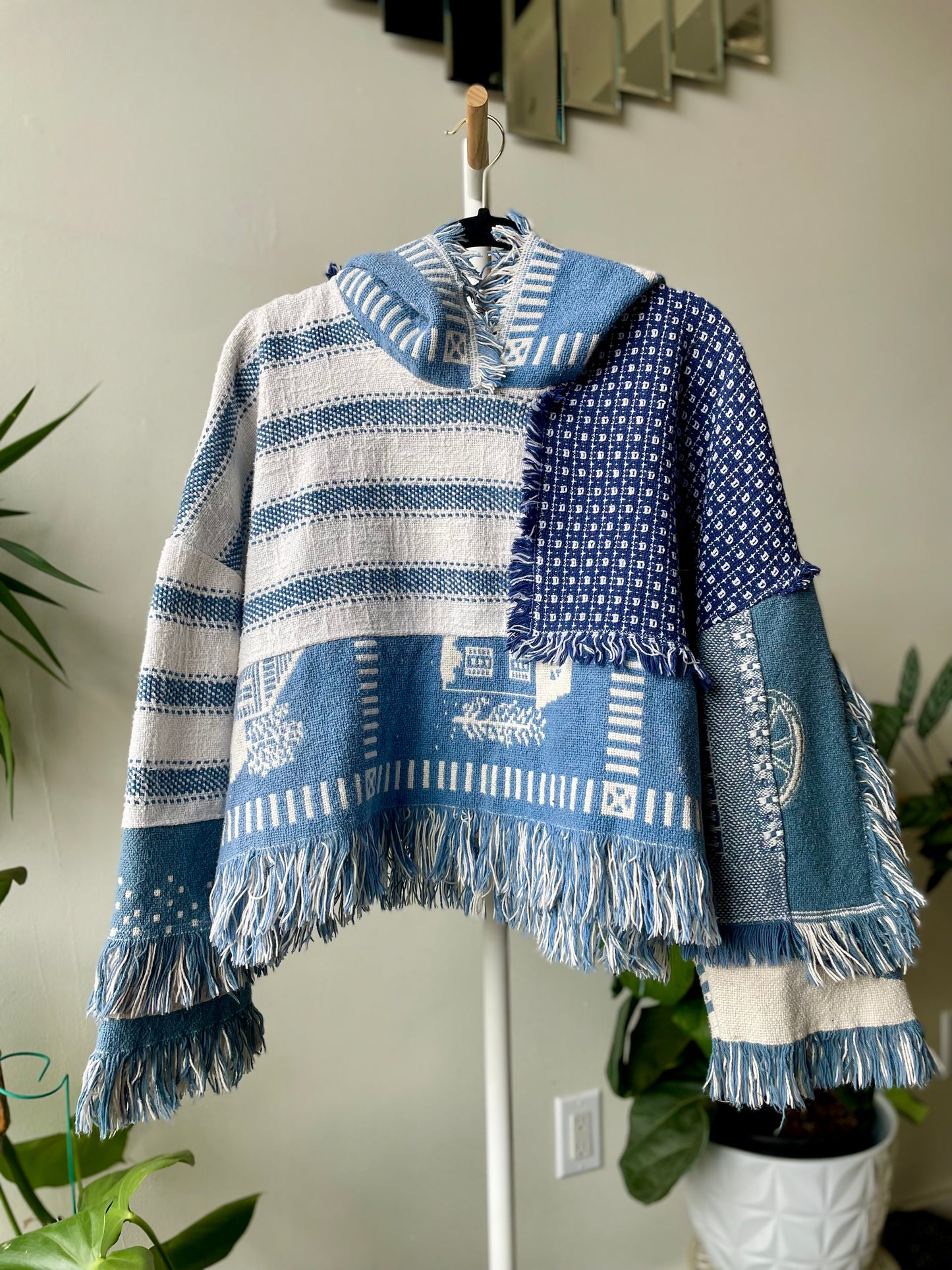 Patchwork Crop Poncho