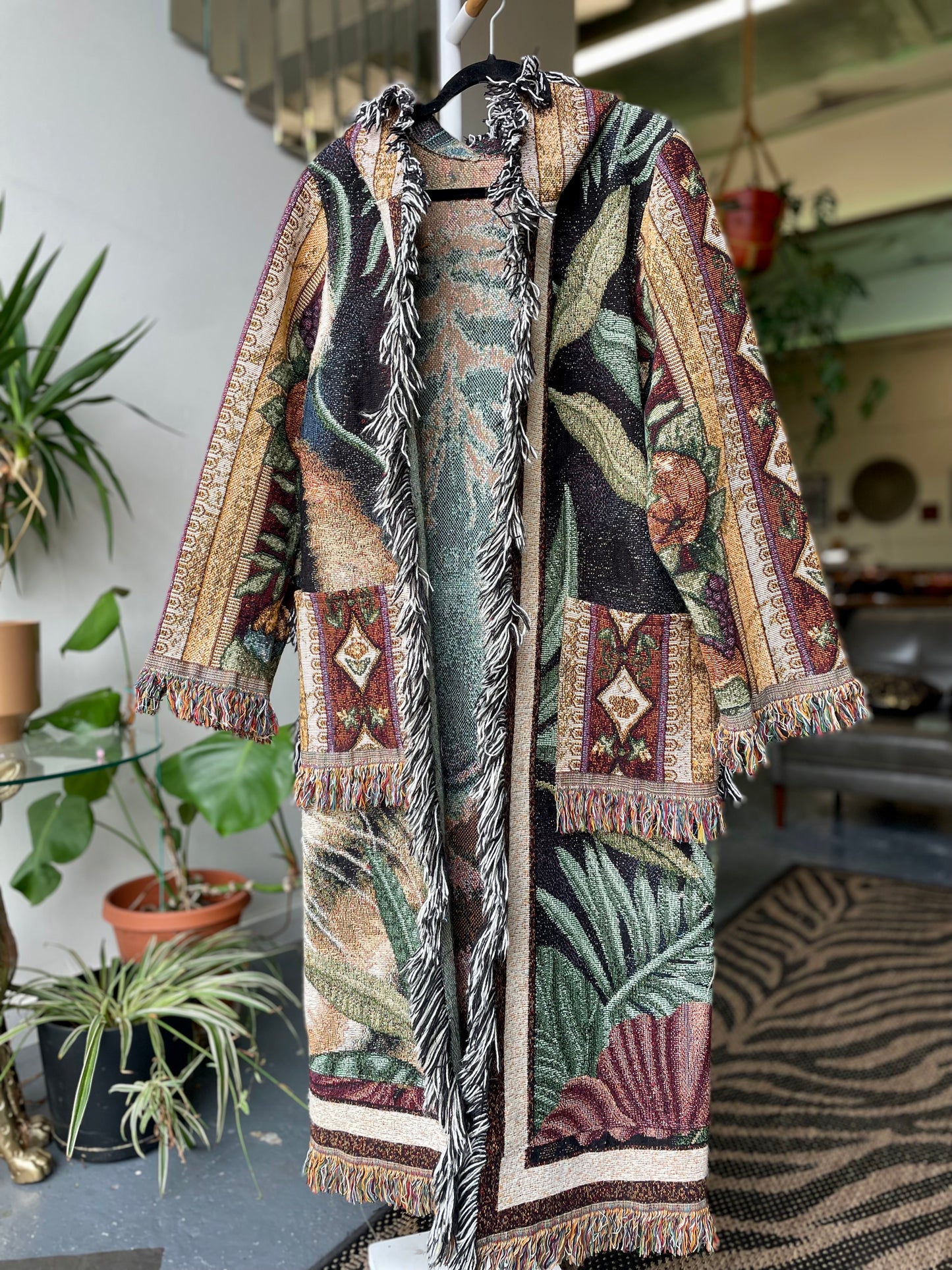 Tapestry Blanket Coat S/M