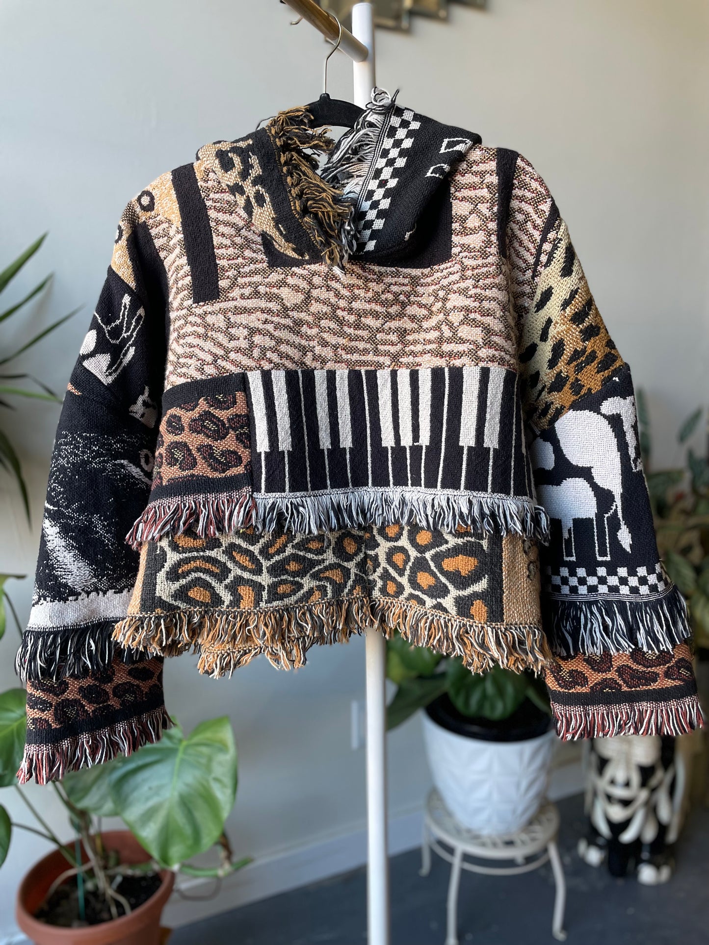 Patchwork Crop Poncho