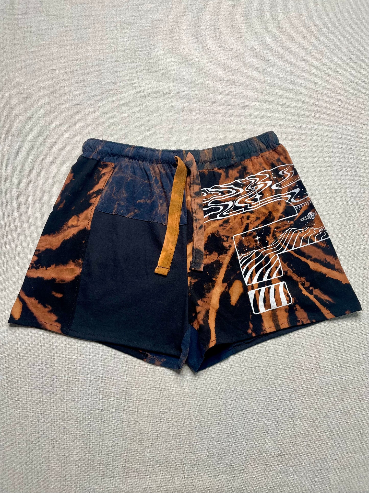 Patchwork Shorts - 31” Elastic - Short L