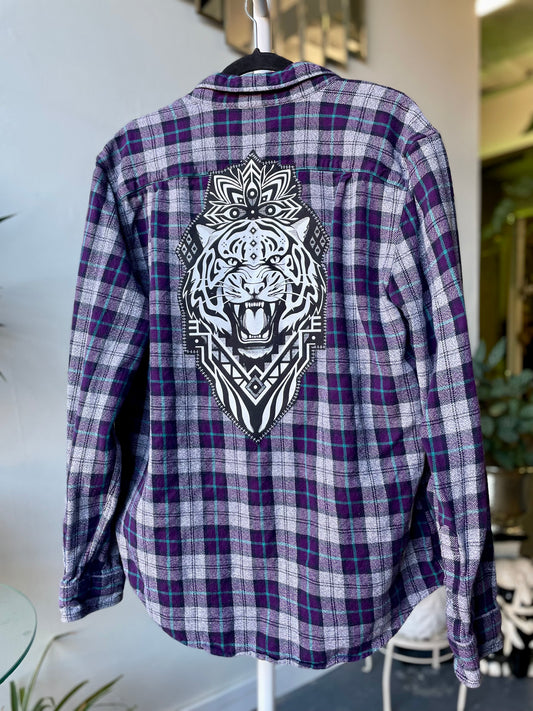Tiger Flannel Large