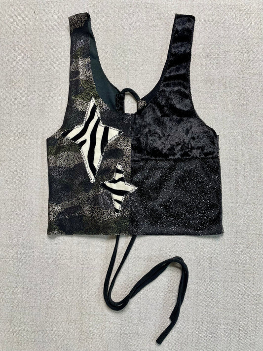 Patchwork Corset Tank XS/S