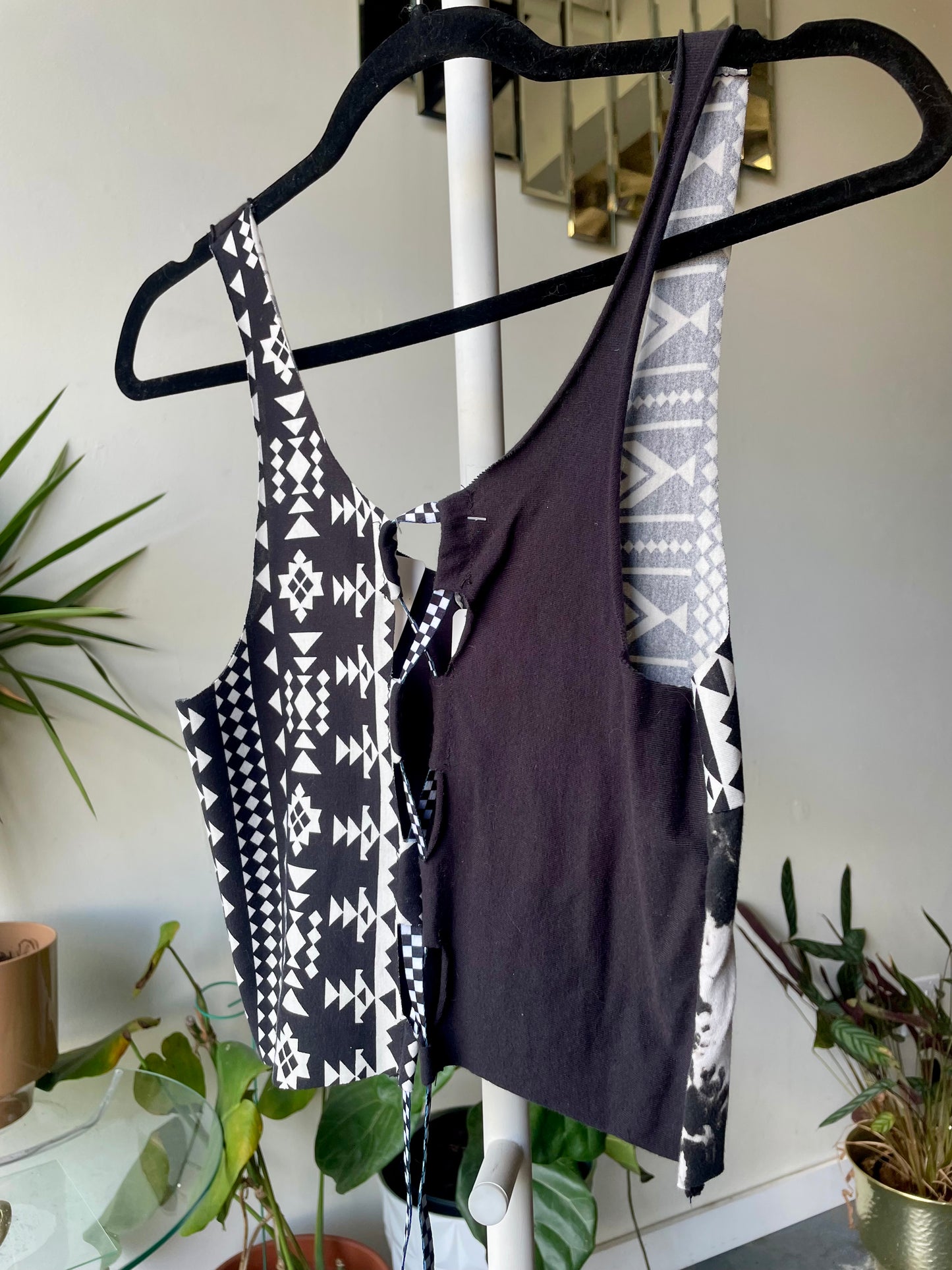 Patchwork Corset Tank M