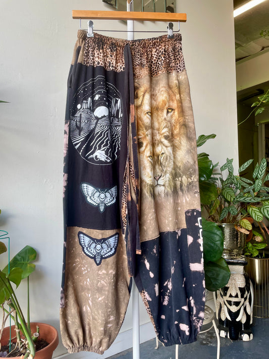 Tiger Patchwork Pants
