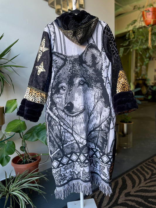 Tapestry Blanket Coat small/medium