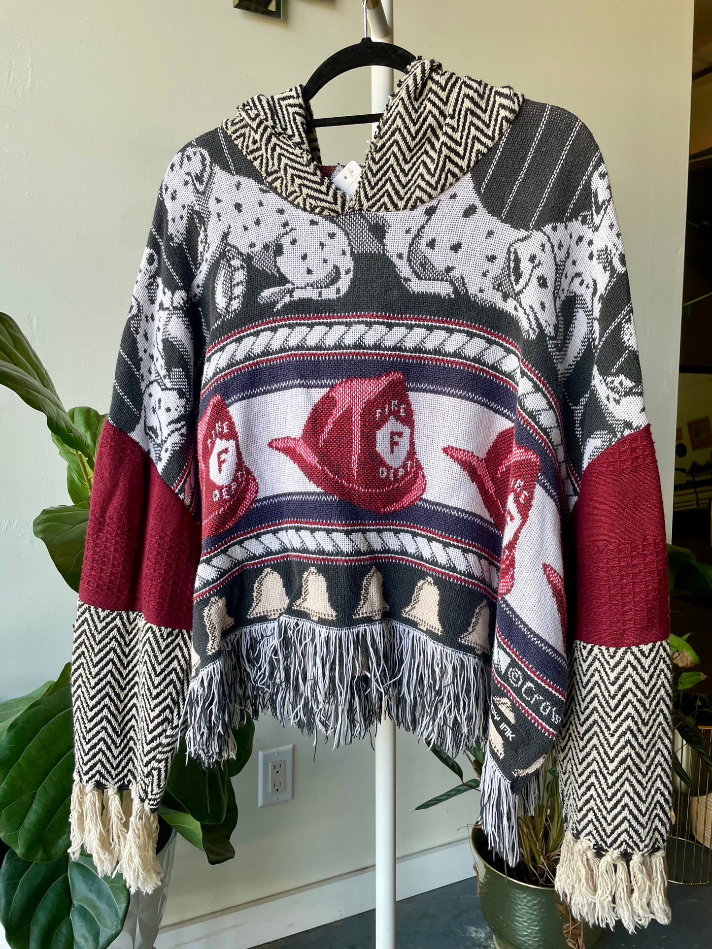 Tapestry Blanket Crop Poncho