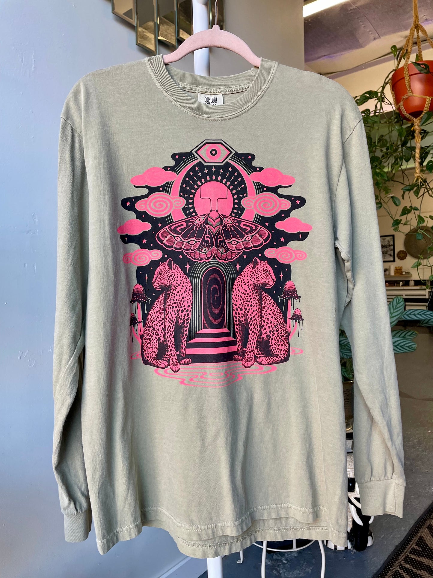 Neon Pink Portal Long Sleeve T
