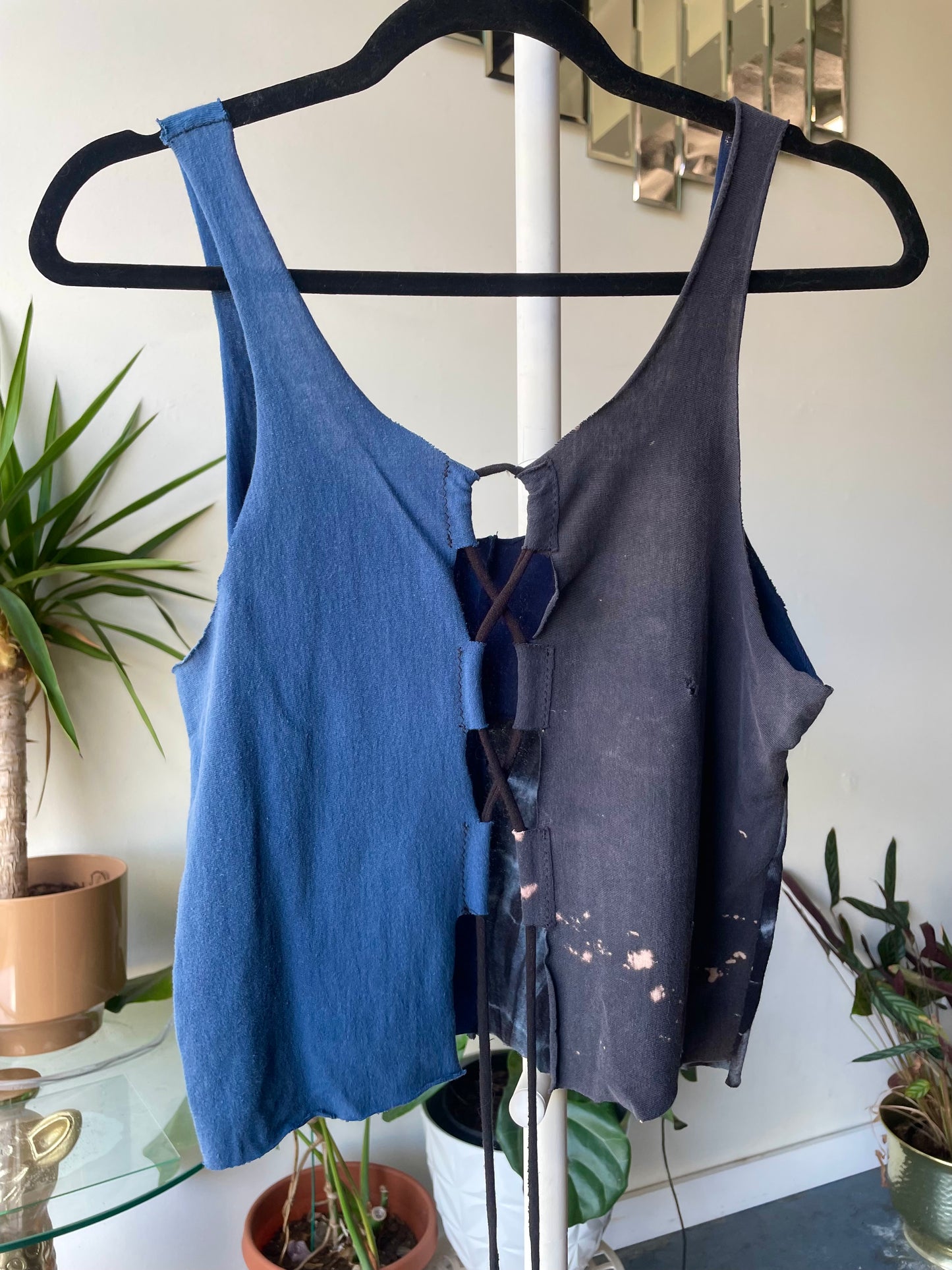 Patchwork Corset Tank L/XL