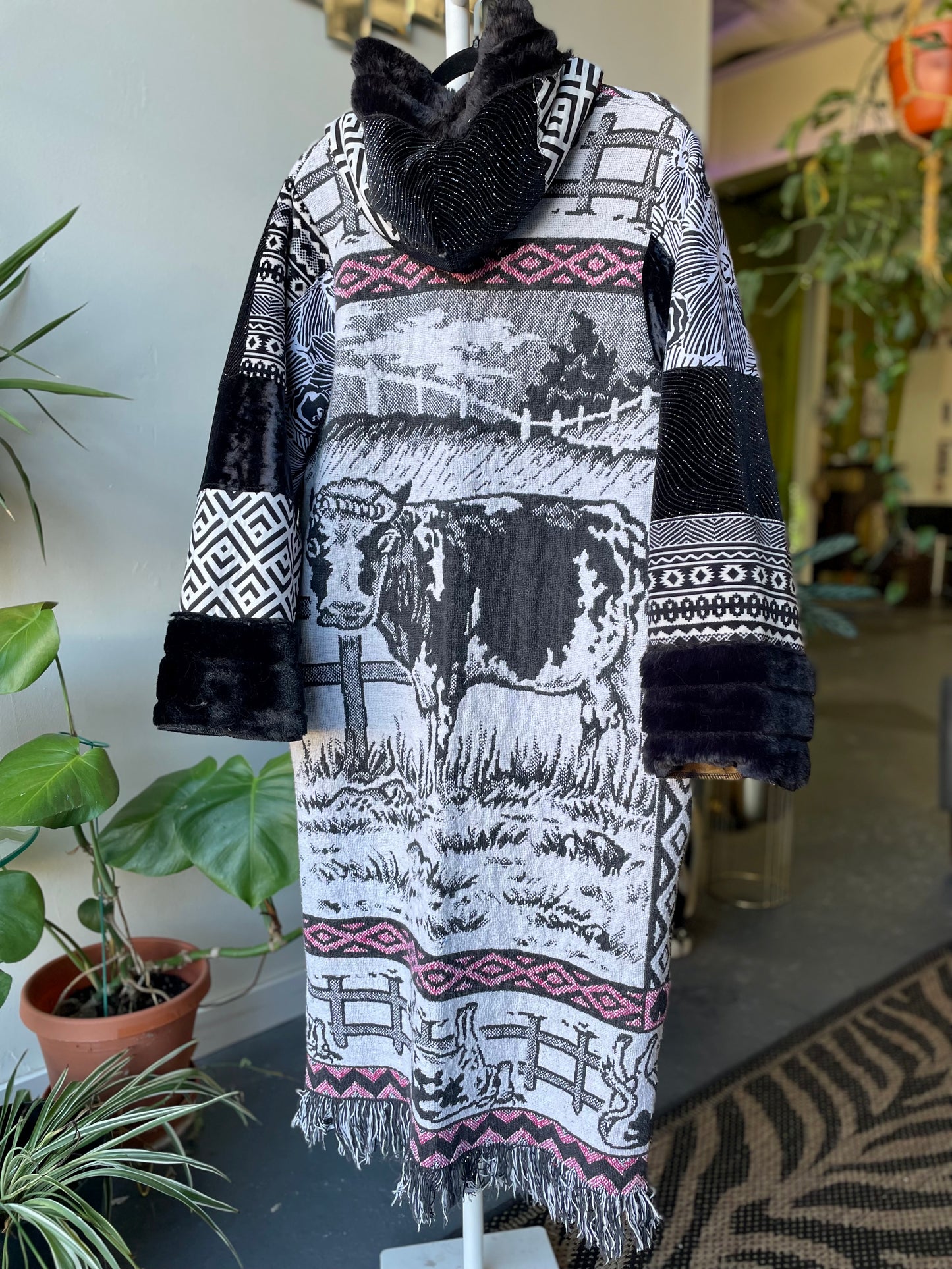 Tapestry Blanket Coat Small/medium