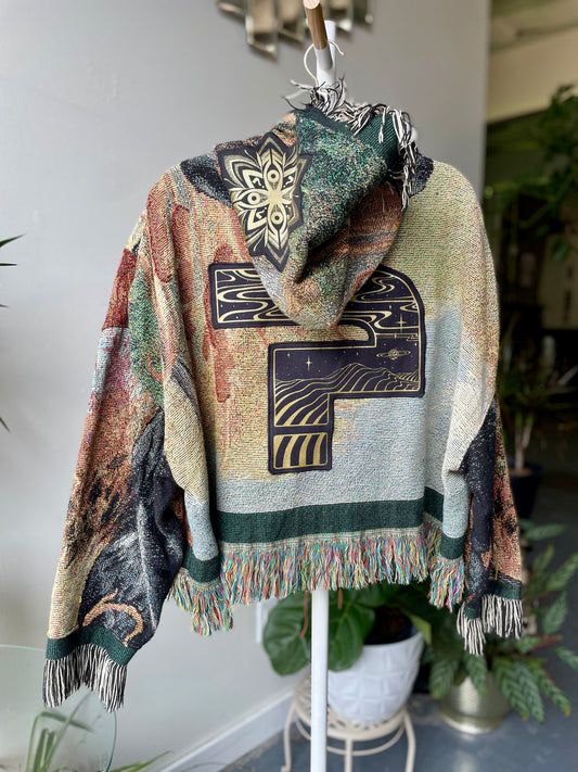 Tipper Tapestry Crop Poncho