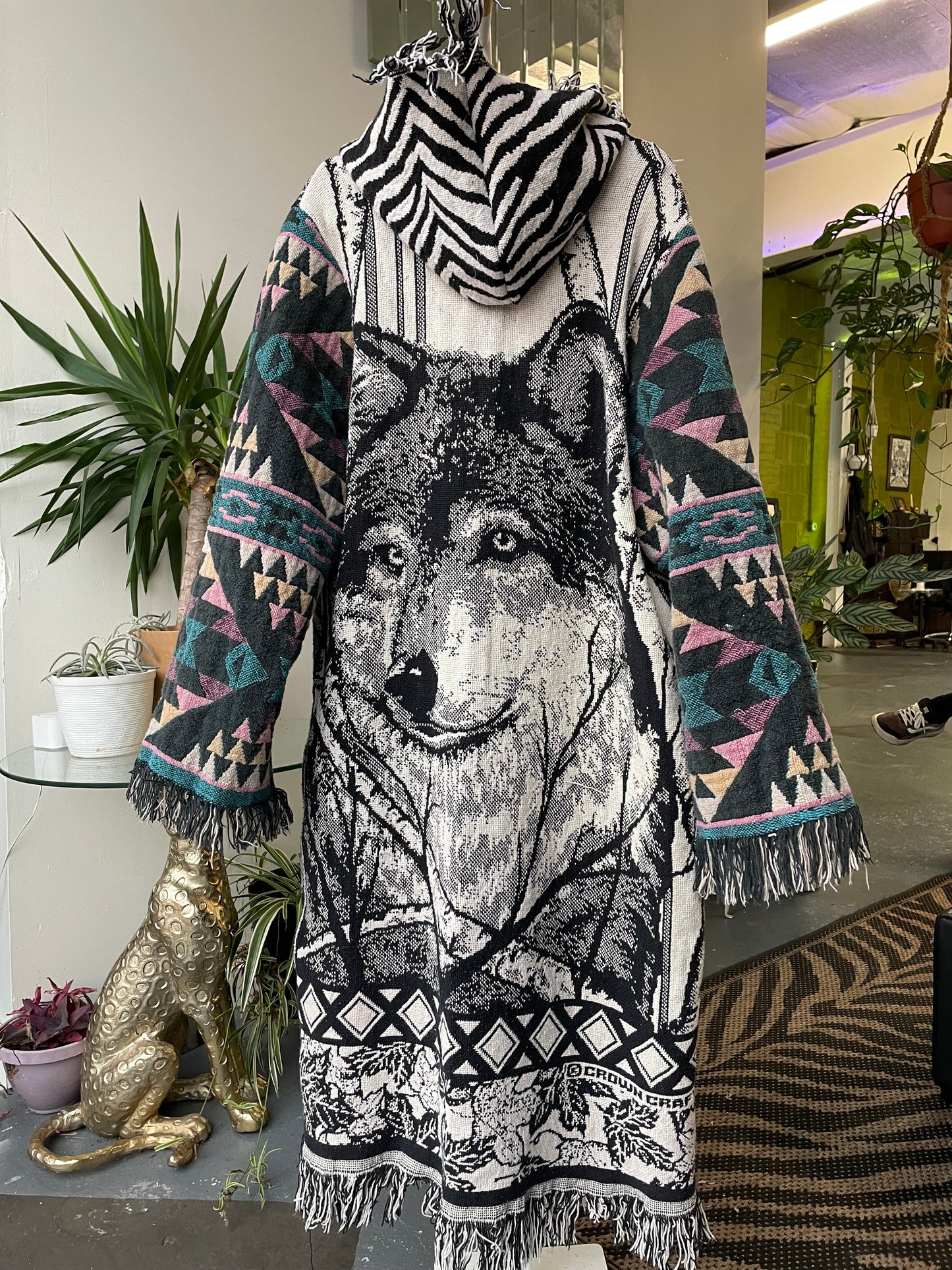 Wolf Tapestry Coat XL