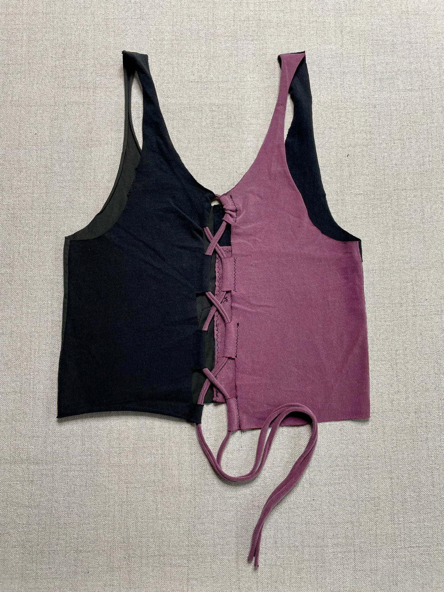 Patchwork Corset Tank M