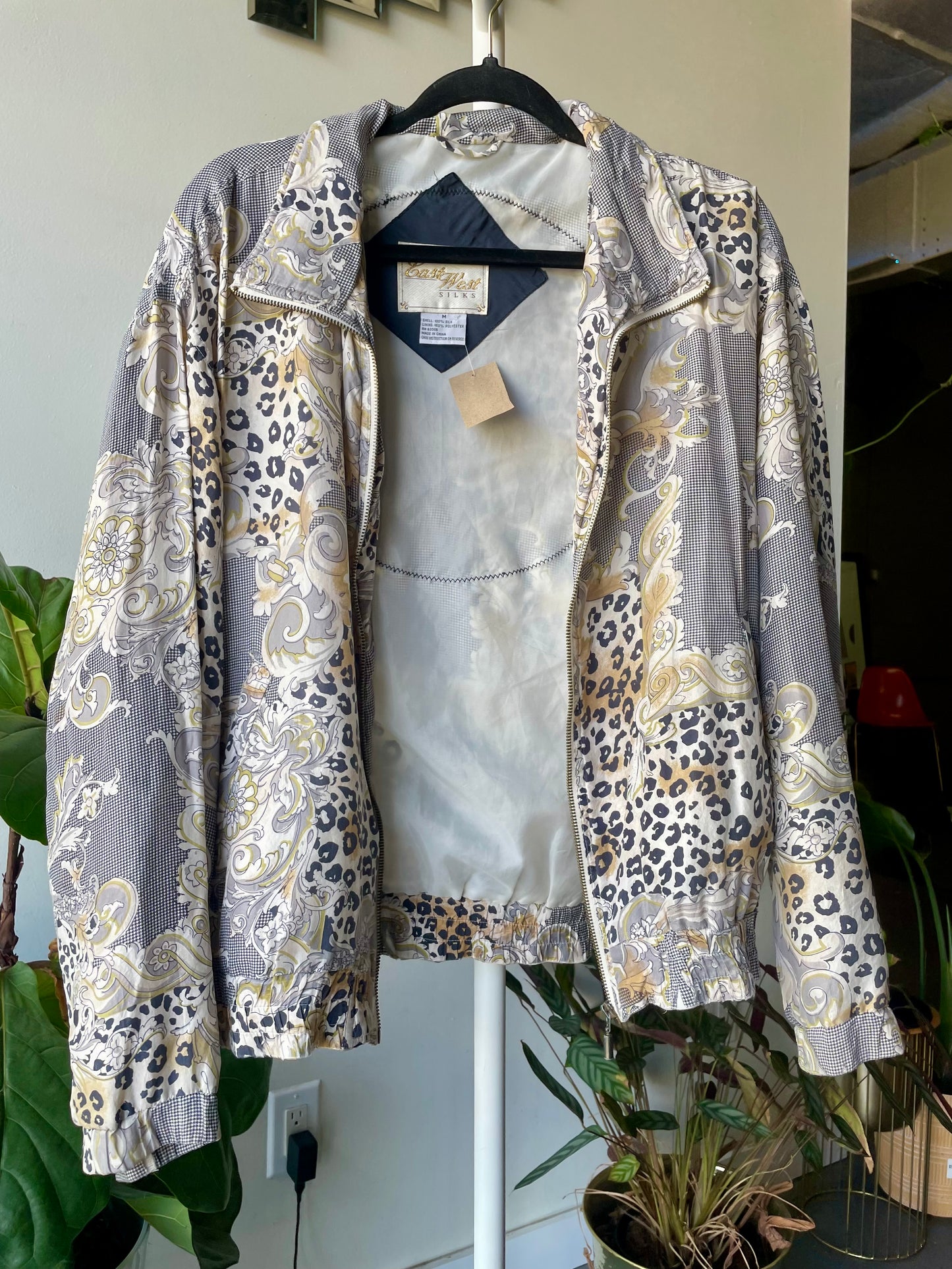 Vintage Silk Windbreaker Medium