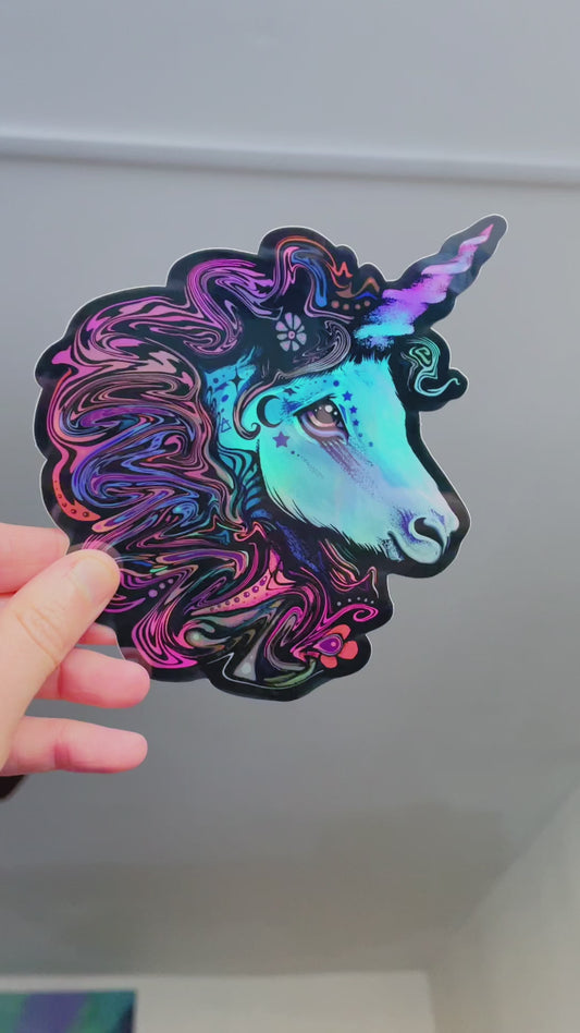 Holographic Unicorn Sticker