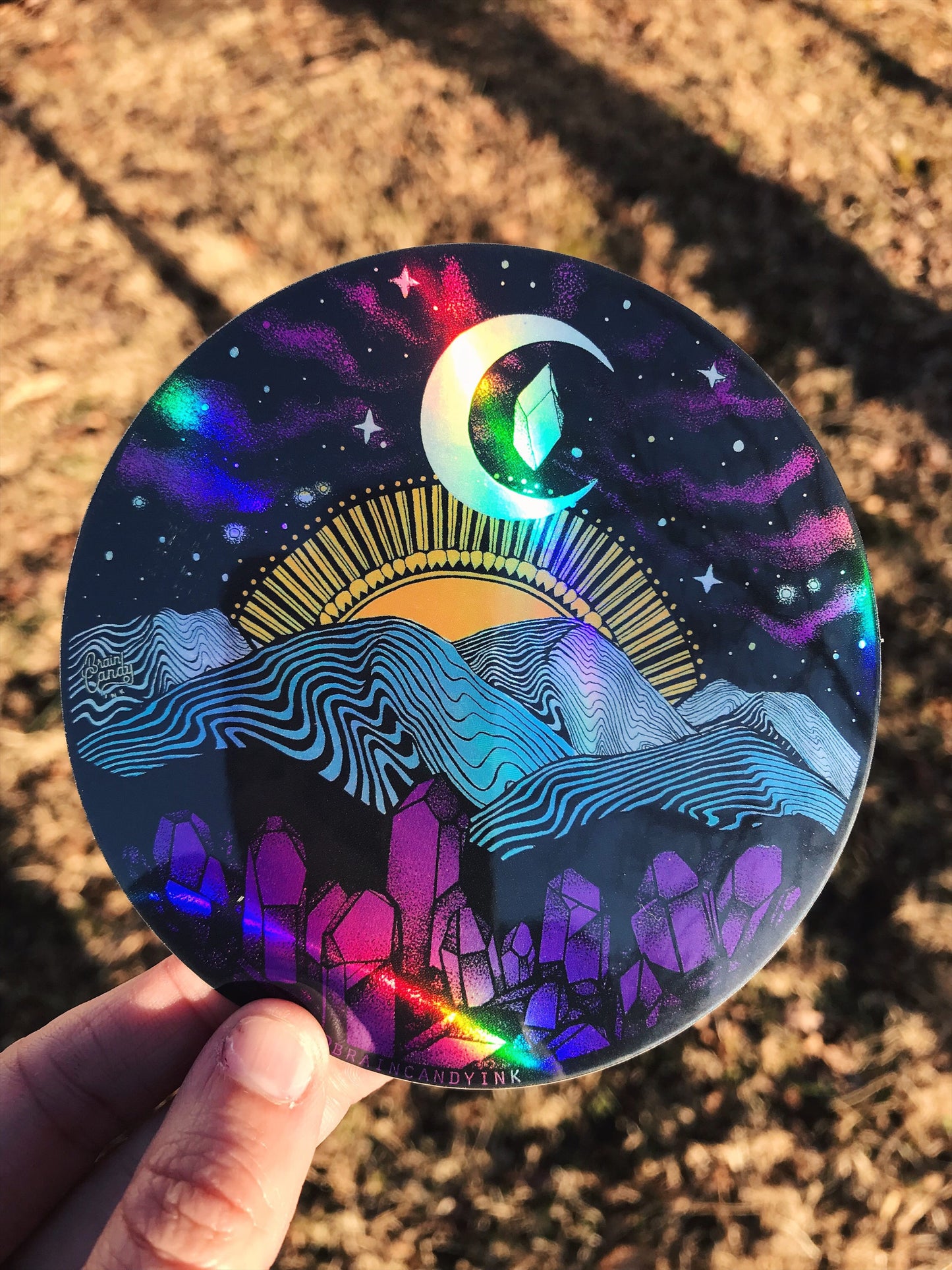 Appalachia Mountain Holographic Sticker