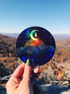 Appalachia Mountain Holographic Sticker
