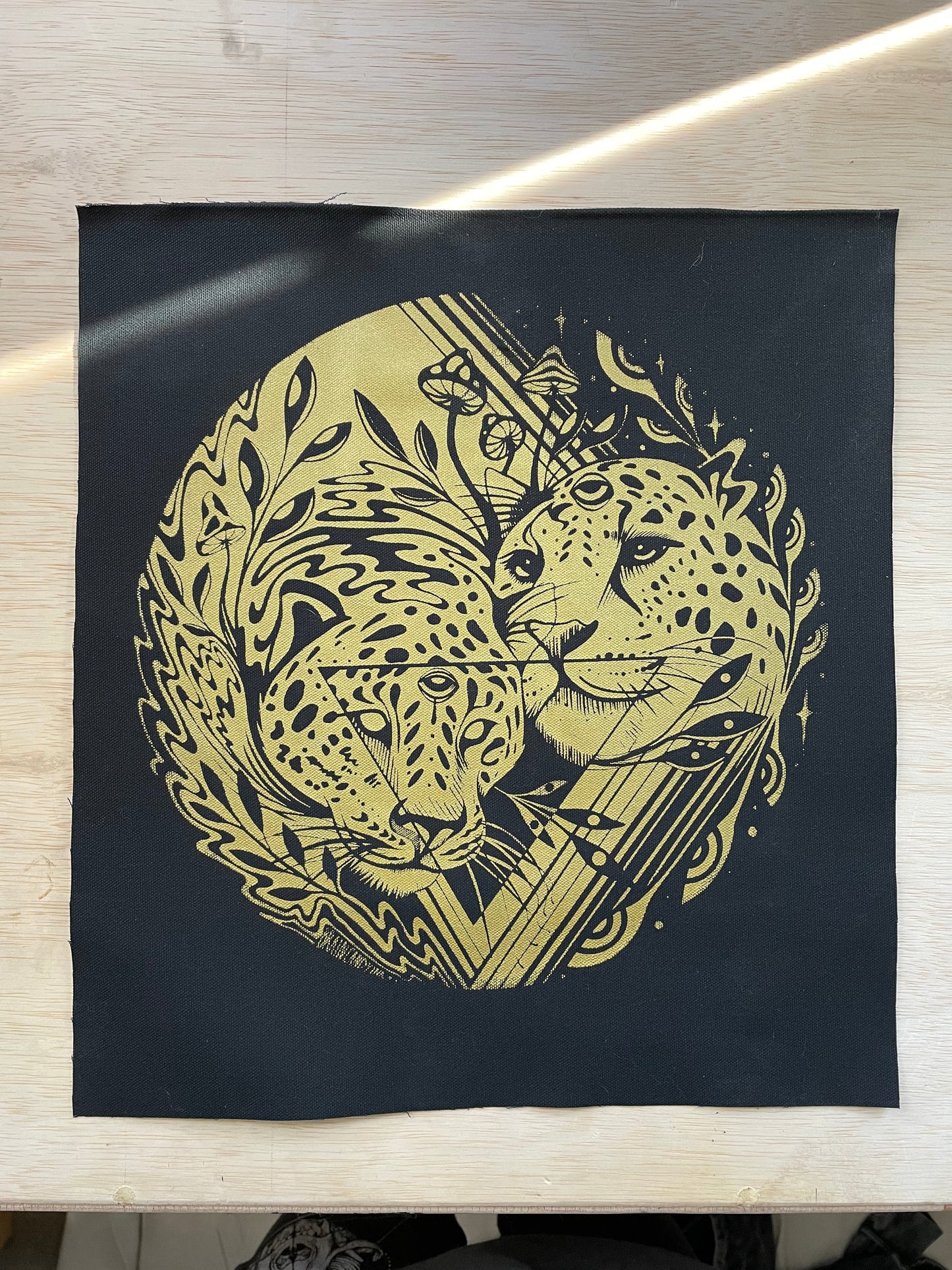 Psychedelic Jaguar Canvas Patch